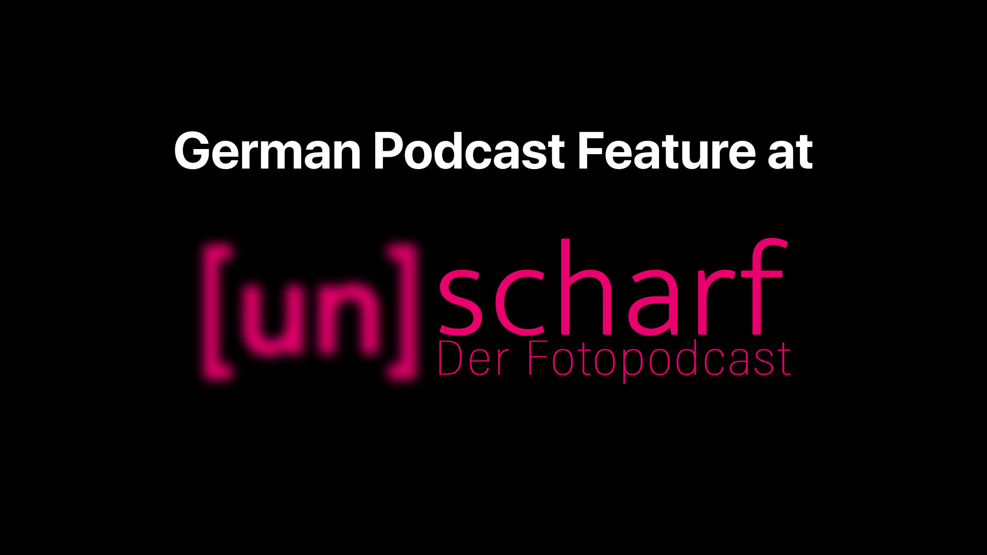Hamburg elopement and wedding photographer Sturmsucht in an interview with German podcast unscharf